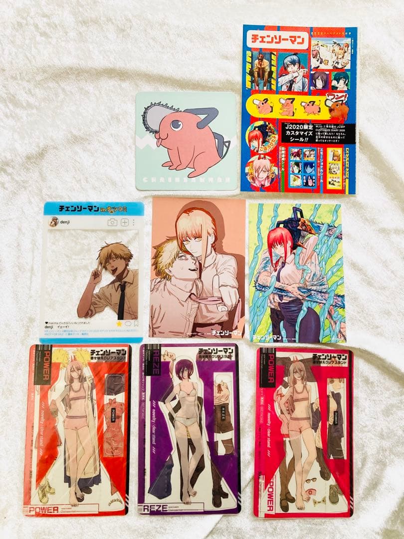 チェンソーマン　非売品POP クリアスタンド　ポストカード　コースター等オマケ付