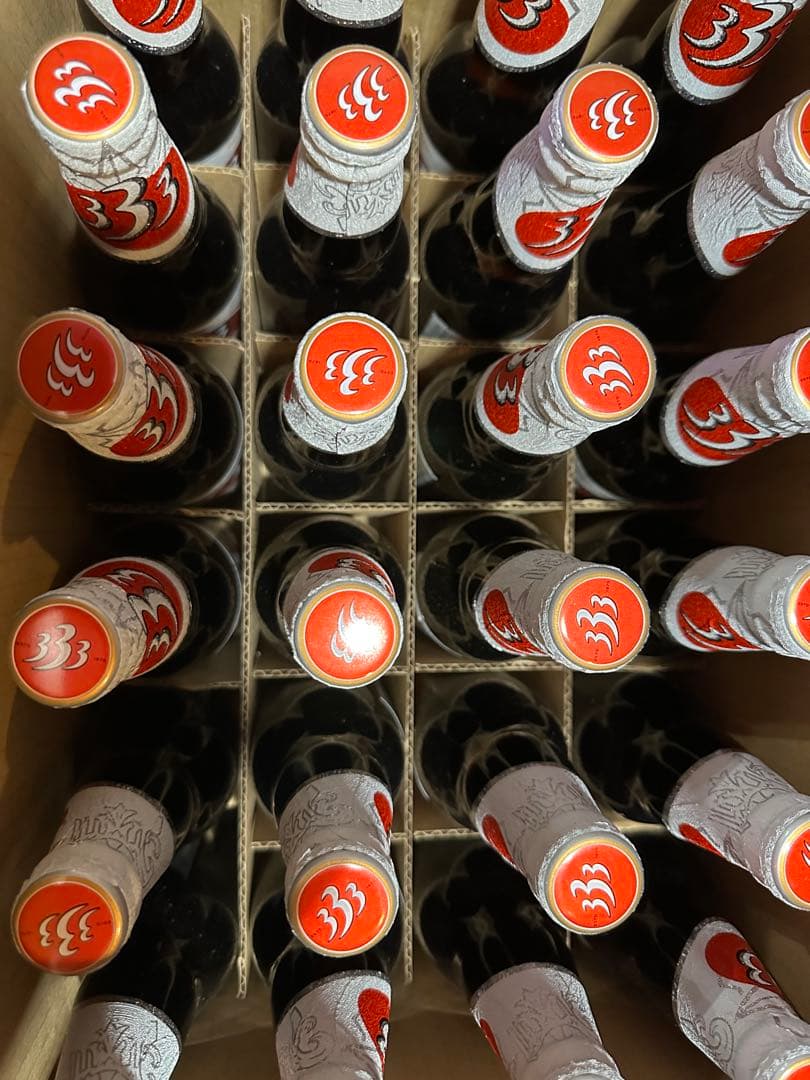 ベトナム333瓶ビール bia 333 (355ml×24本 ]