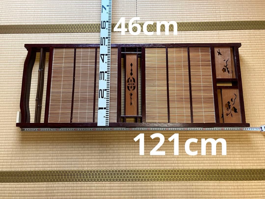 4連衝立 間仕切り パーテーション 希少 自然素材 古民家 日本家屋 古道具 塗