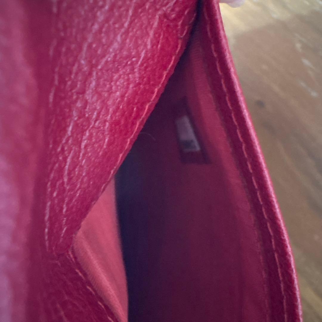 CHANEL レッド 二つ折り財布