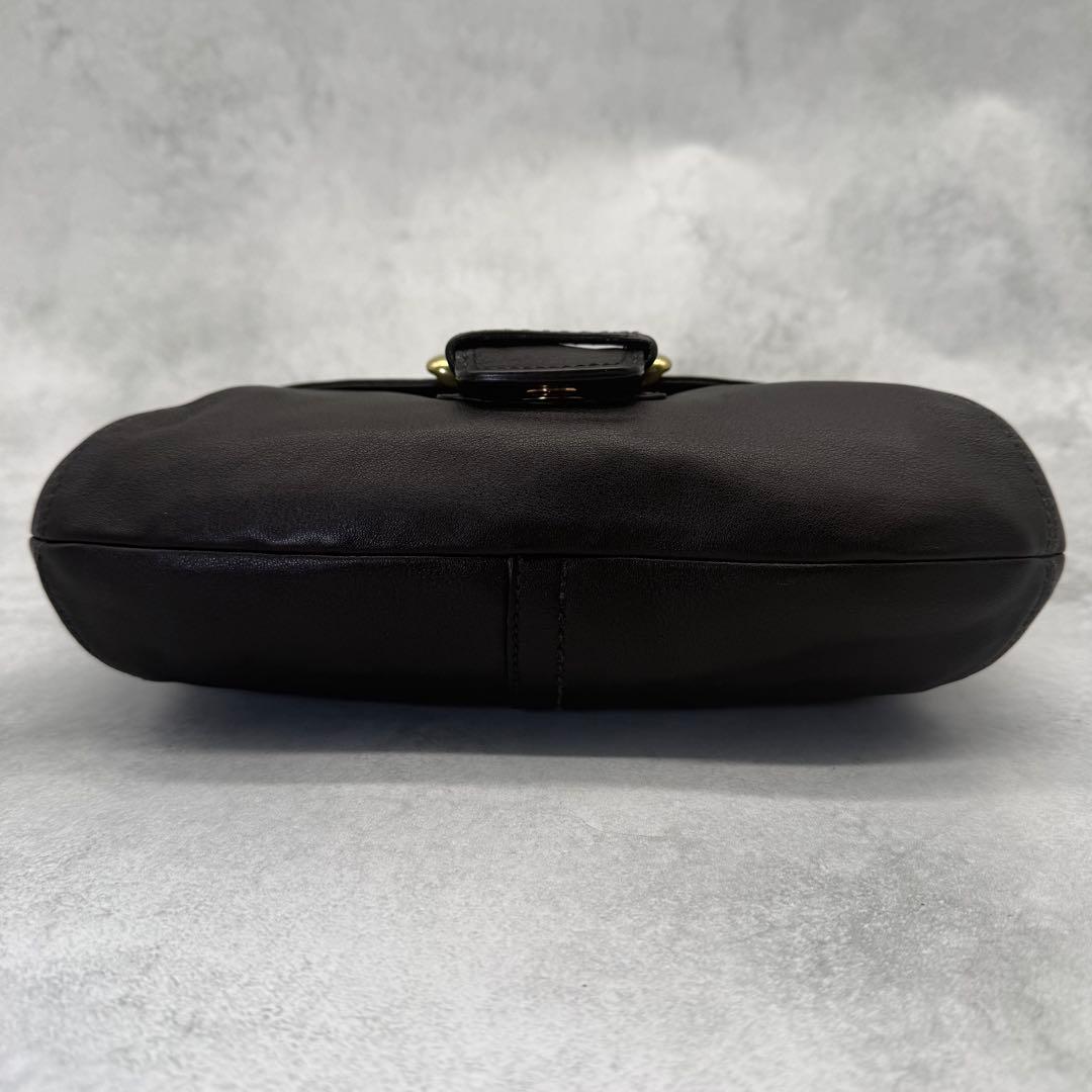 【良品】COACH コーチ ワンショルダーバッグ ソーホー レザー 肩掛け 黒
