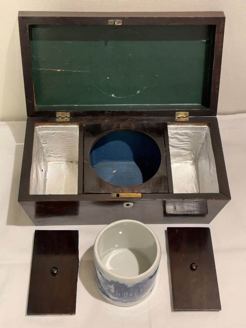 イギリスアンティーク ティーキャディー