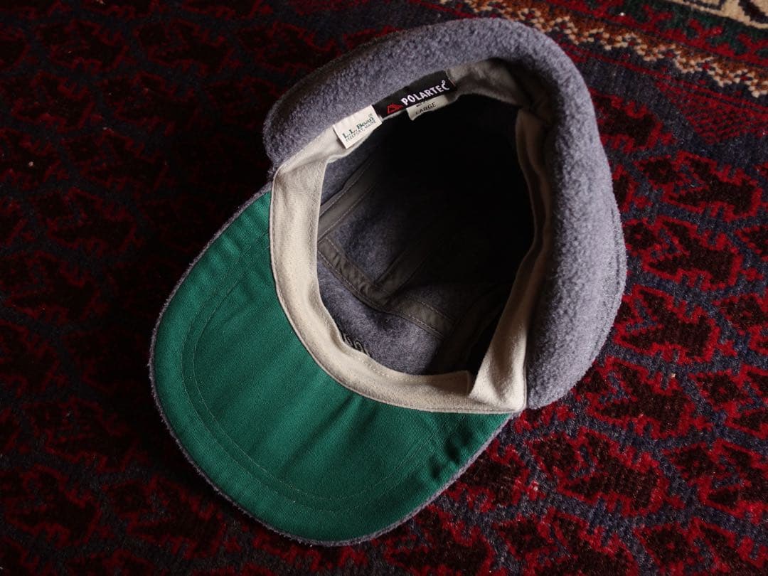 l.l.bean フリースキャップ L USA製 polartek ポーラテック