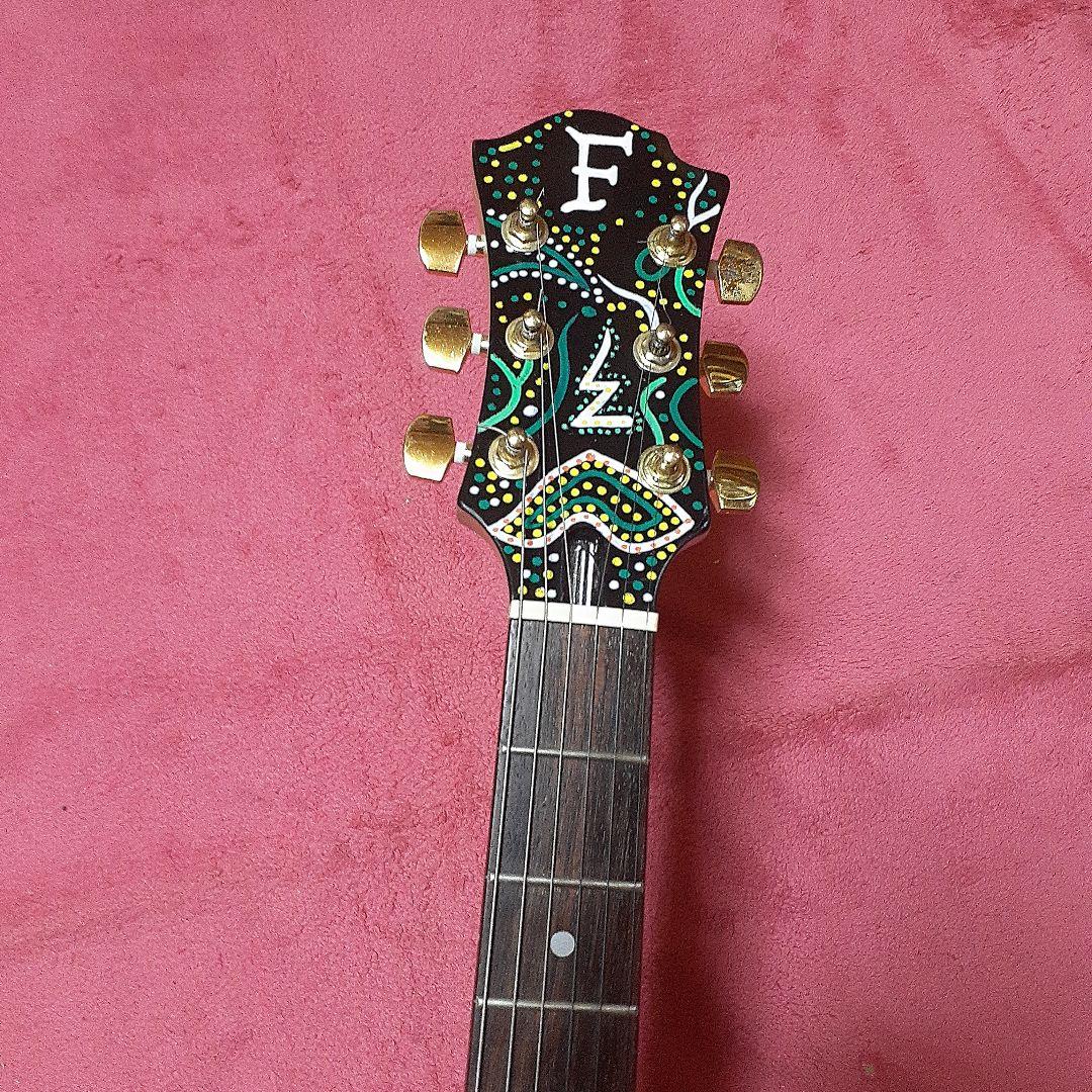 【良・美品】アメーバペイント・hideモデル。モッキンバードエレキギター。