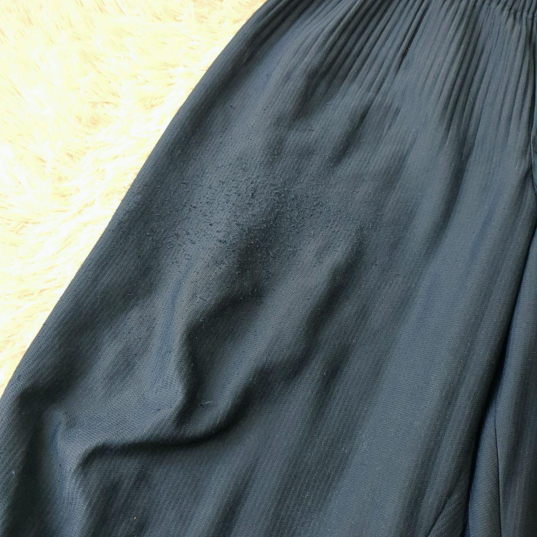 オムプリッセイッセイミヤケ サルエルパンツ プリーツ ネイビー size3