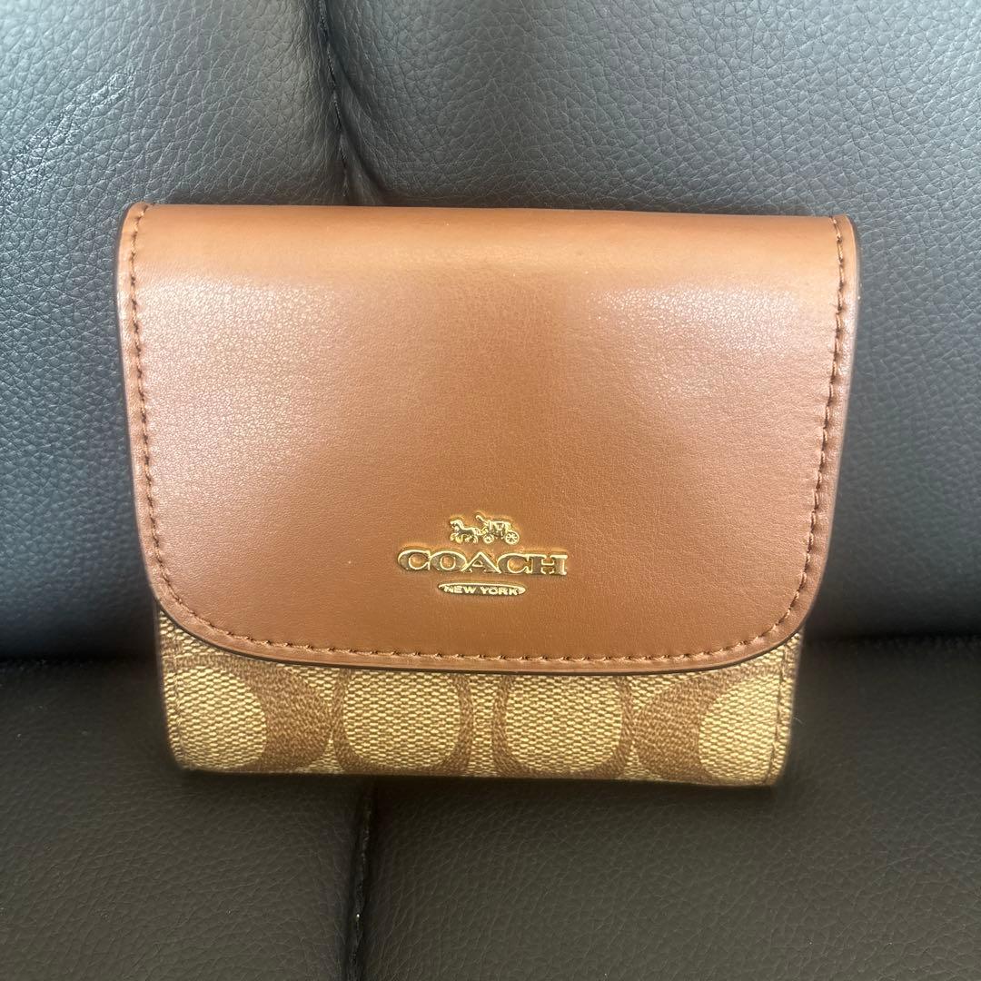 COACH 三つ折り財布 ブラウン コーチ 新品未使用