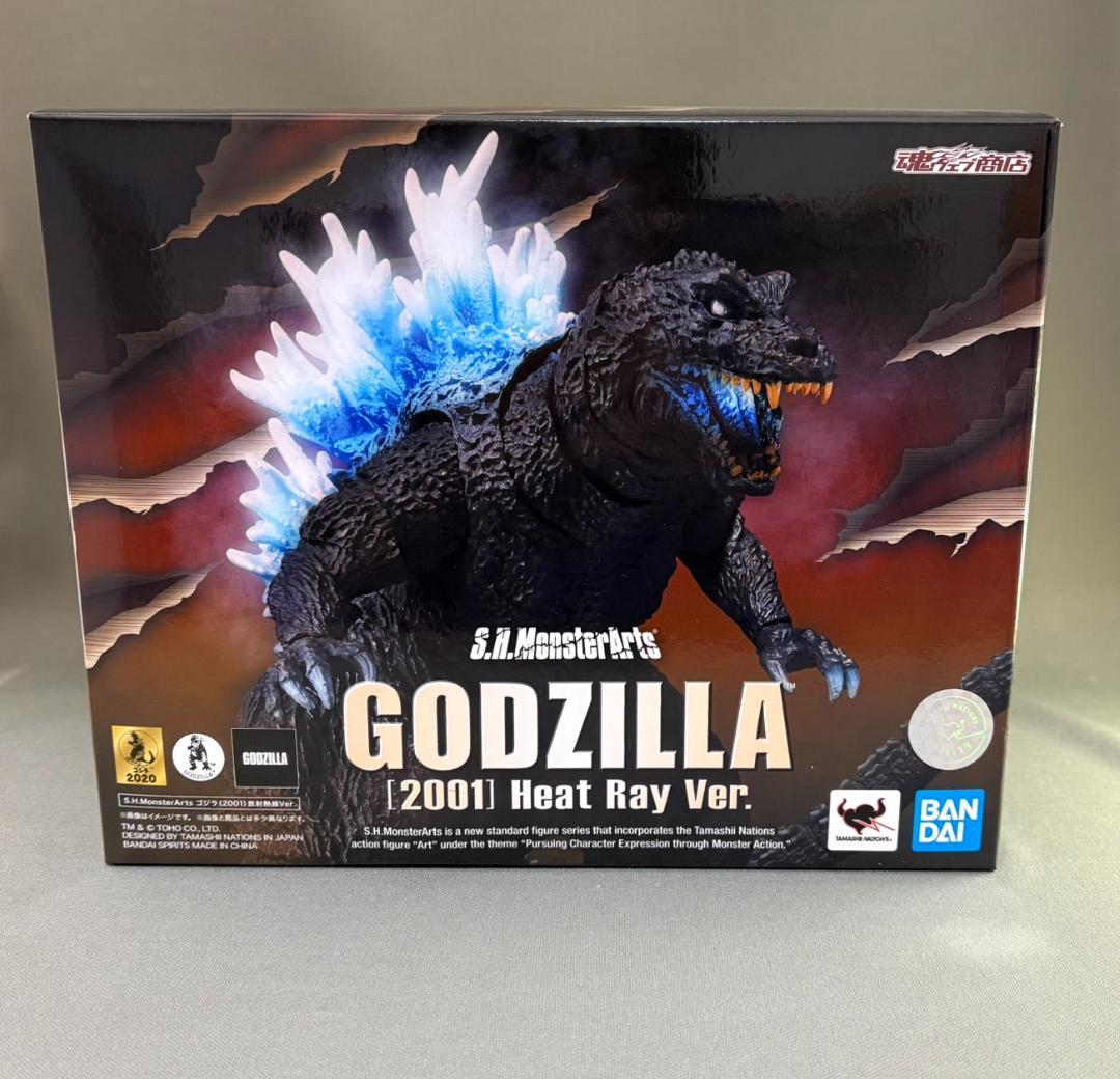 S.H.MonsterArts ゴジラ（2001）放射熱線Ver.　中古美品