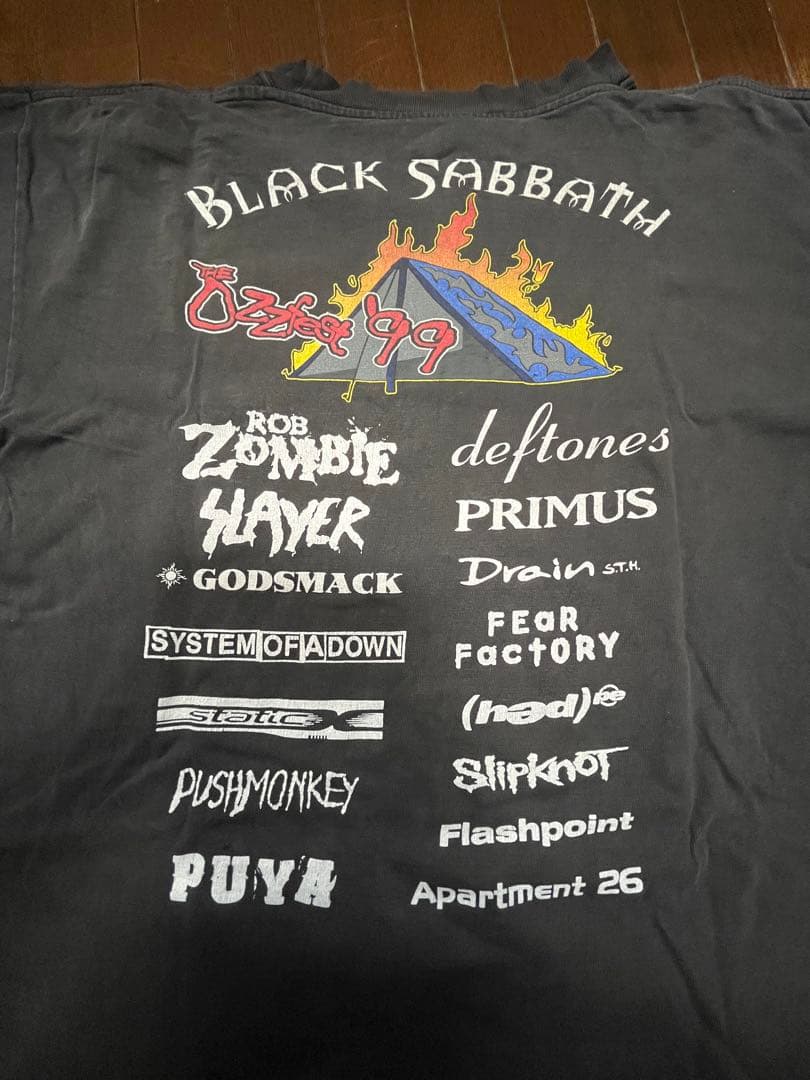 1999年ozzfestオズフェスオズボーンロックTツアーTヴィンテージT