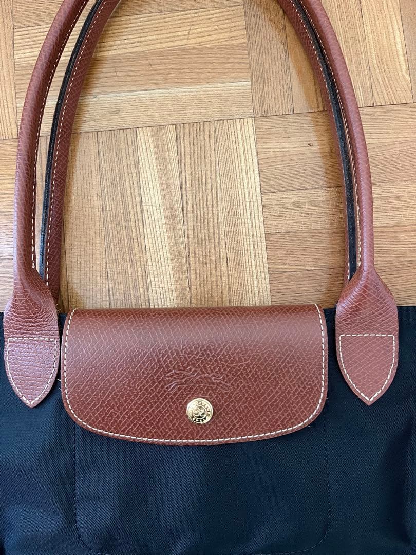 ロンシャン　ルプリアージュ　ショルダーバッグL ブラック