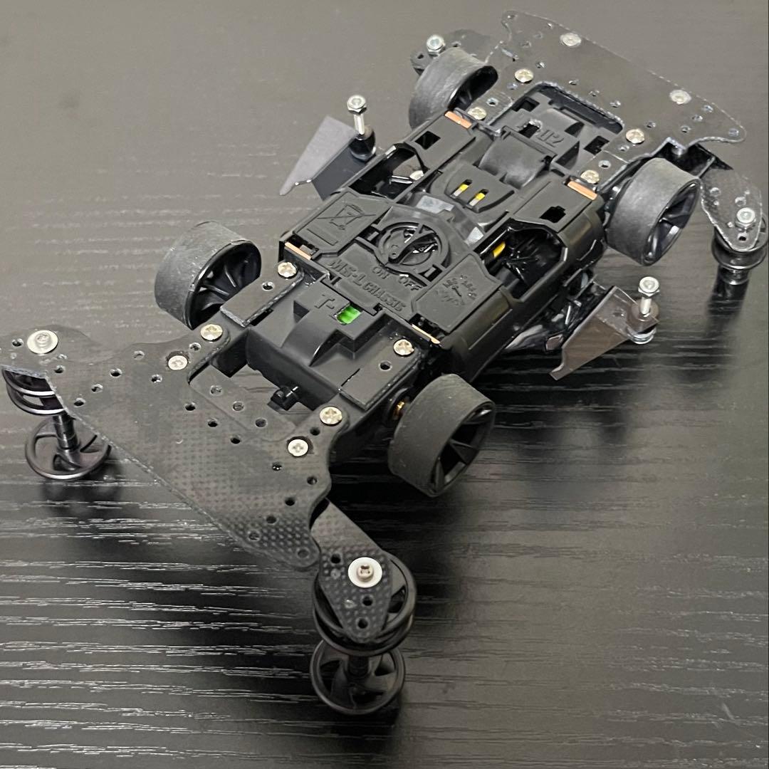 D*様 ミニ四駆 MSフレキ アバンテ キメラ ペラタイ提灯 超速 ブラック A