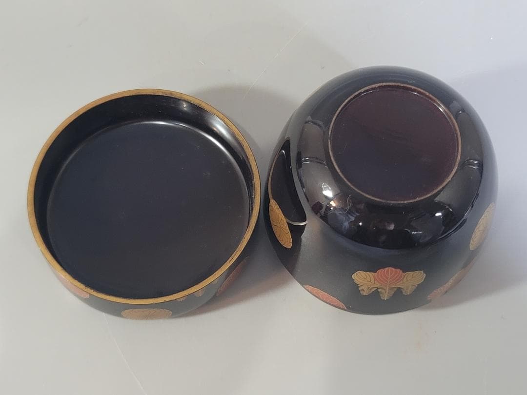 茶道具 長野横笛 作 高台寺蒔絵 棗 美品 古美術