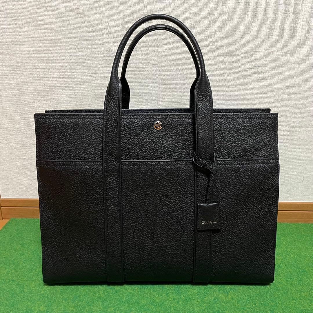 オールレザー ビジネスバッグ ブラック トート