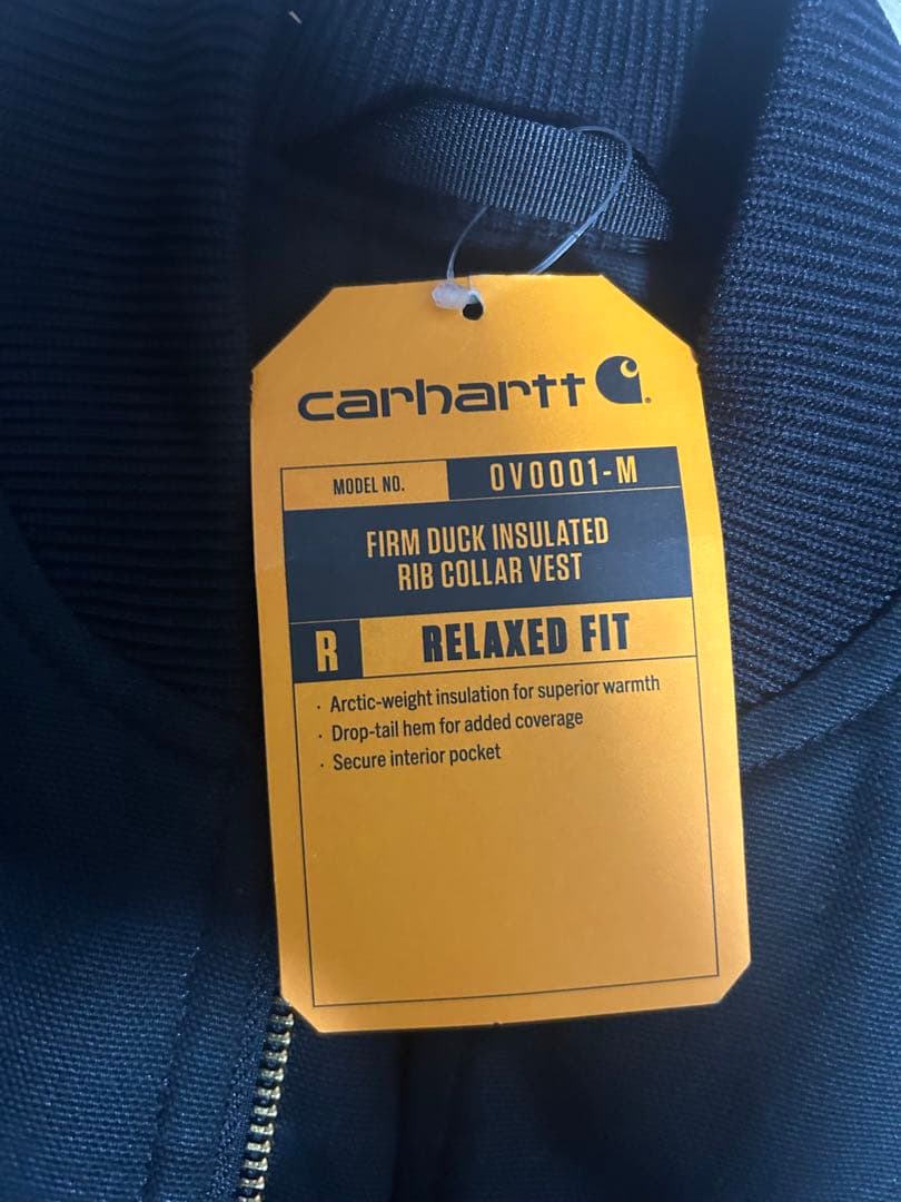 Carhartt カーハート　ダックベスト　黒 M dead stock タグ付