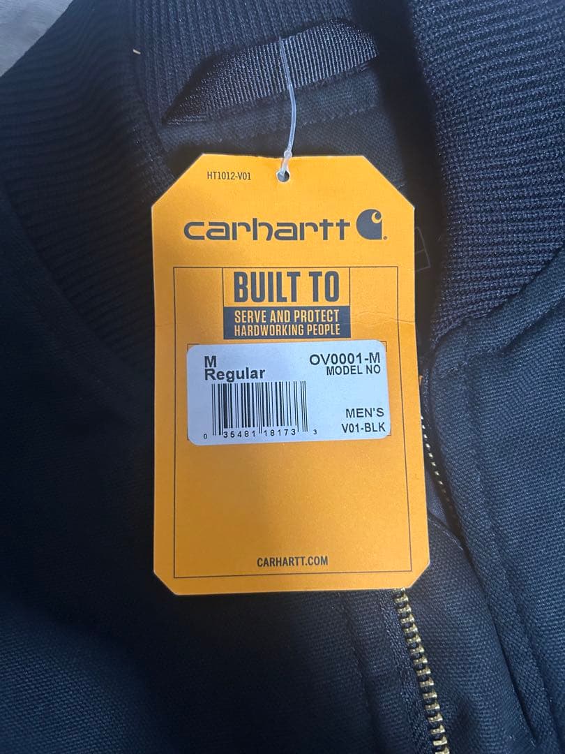 Carhartt カーハート　ダックベスト　黒 M dead stock タグ付