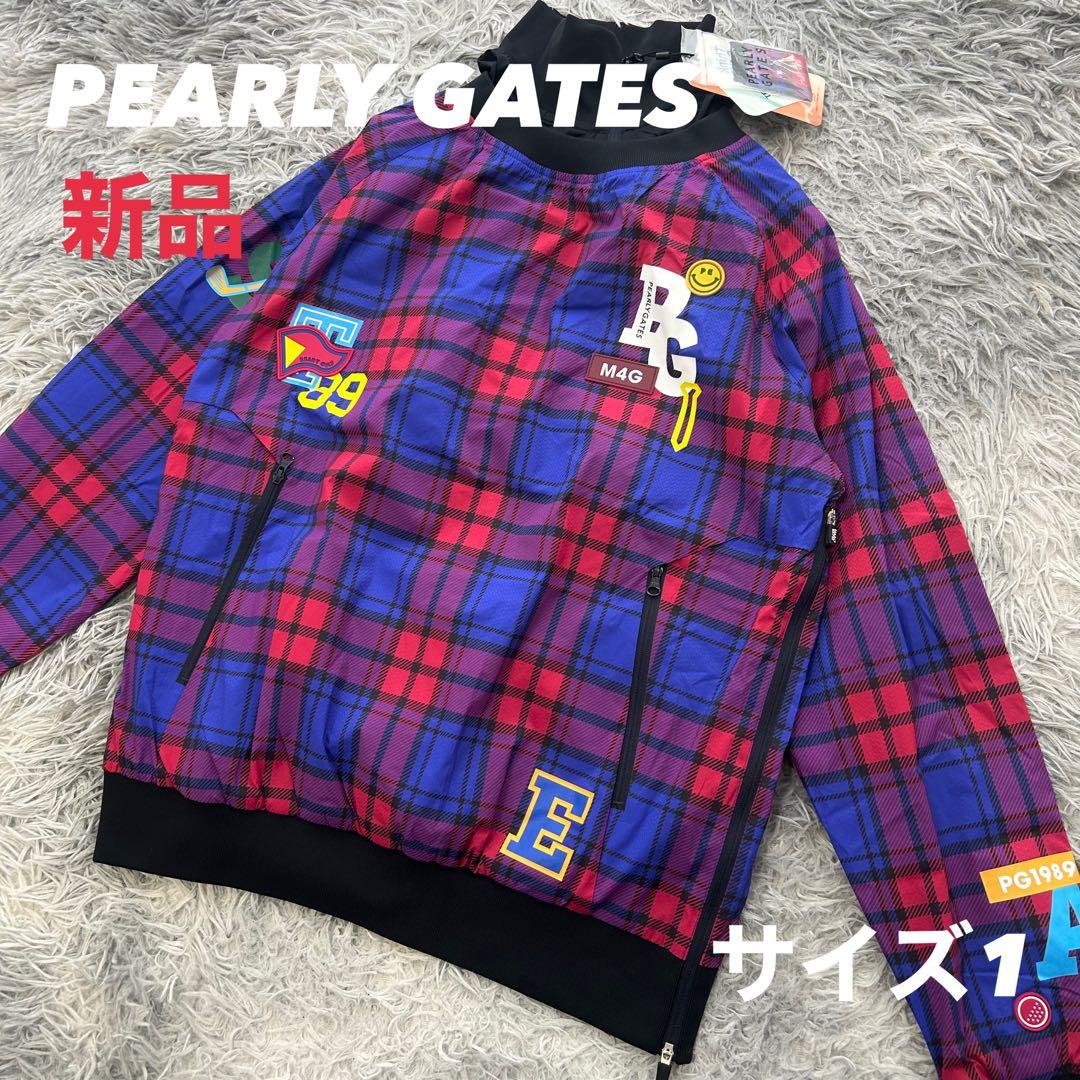 新品　パーリーゲイツ　スニード　ナイロンジャケット　チェック柄　ニコちゃん　1