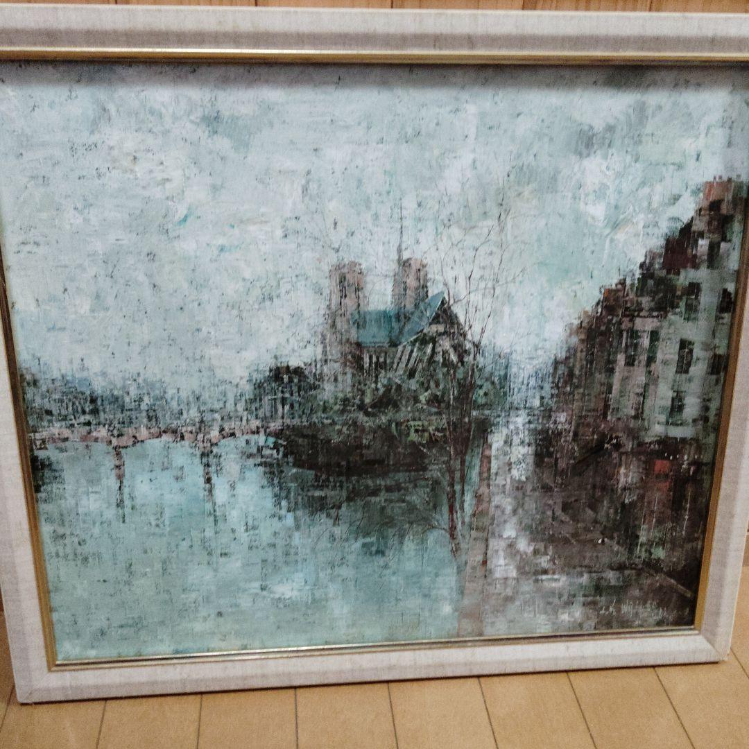 値下げ　ヨーロッパ　油絵　原画　街並み