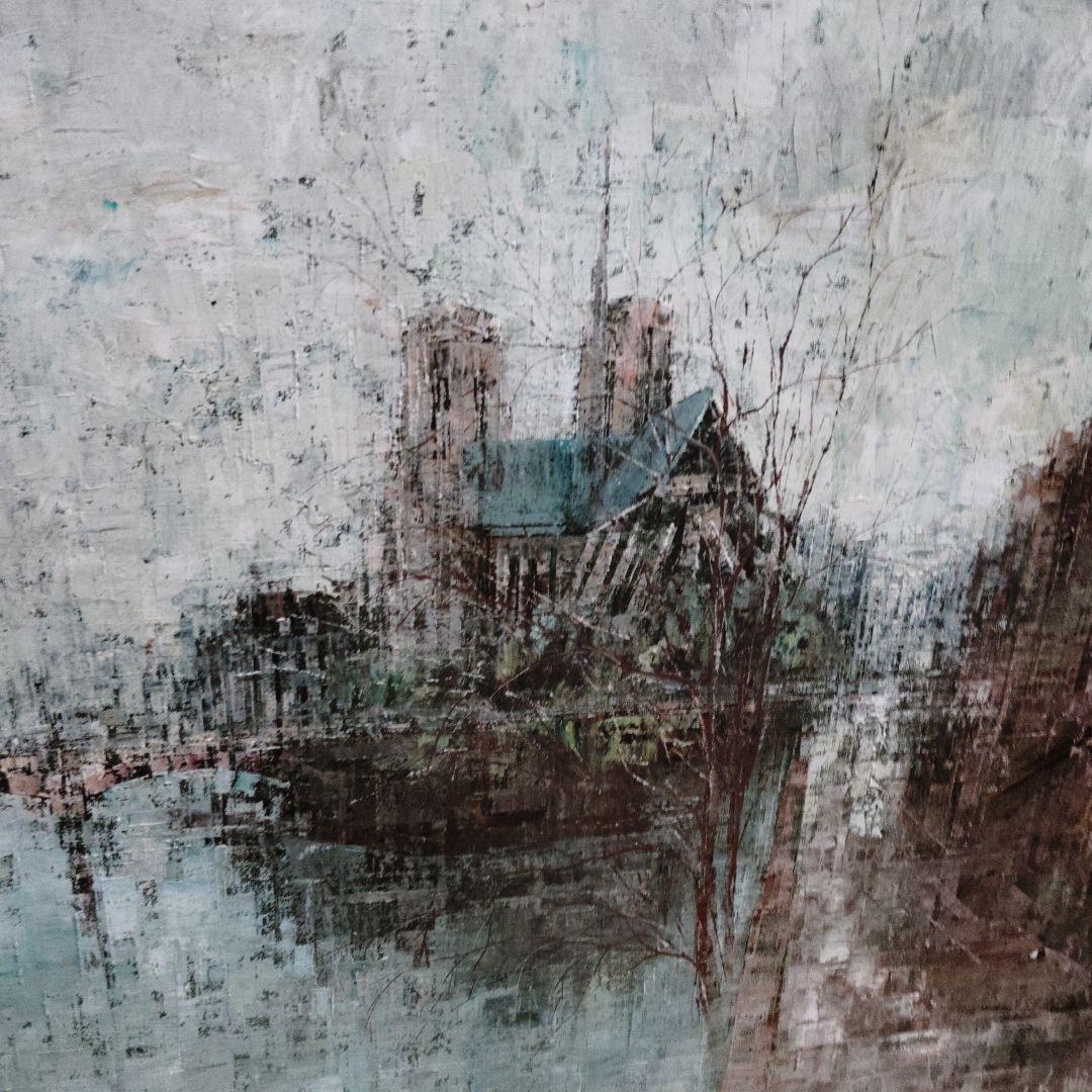 値下げ　ヨーロッパ　油絵　原画　街並み