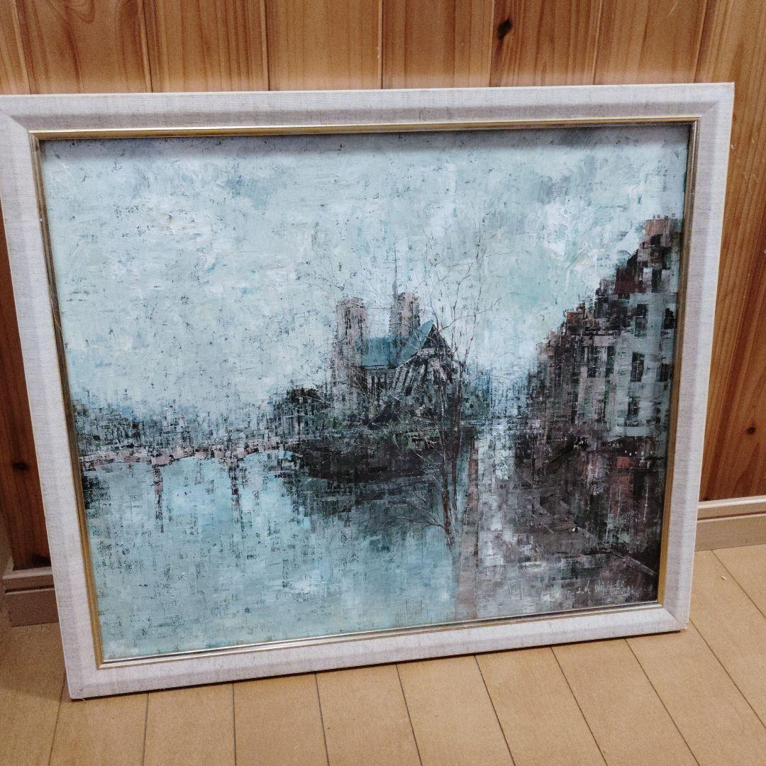 値下げ　ヨーロッパ　油絵　原画　街並み