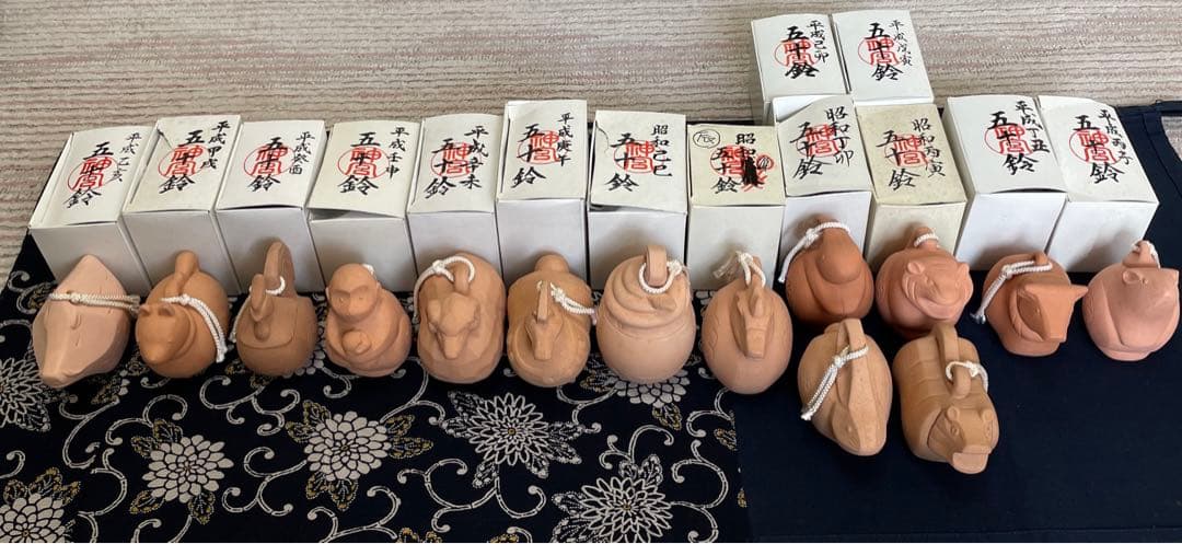 伊勢神宮　土鈴　十二支揃い　五十鈴鈴