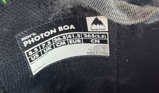 今日中BURTON BOA PHOTON 26.5 グレー 2021WINTER