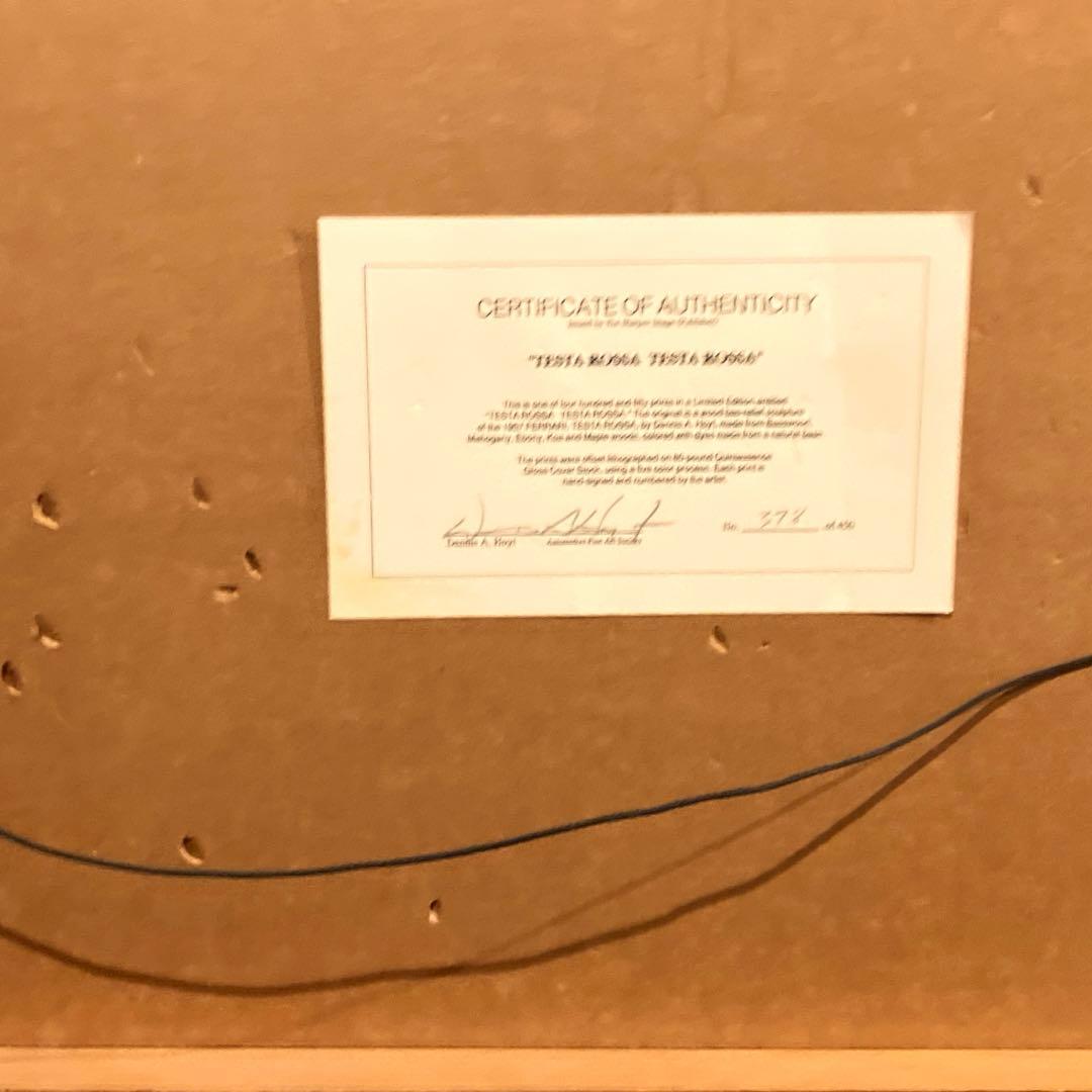 フェラーリ２５０テスタロッサ版画世界限定４５０／３７８