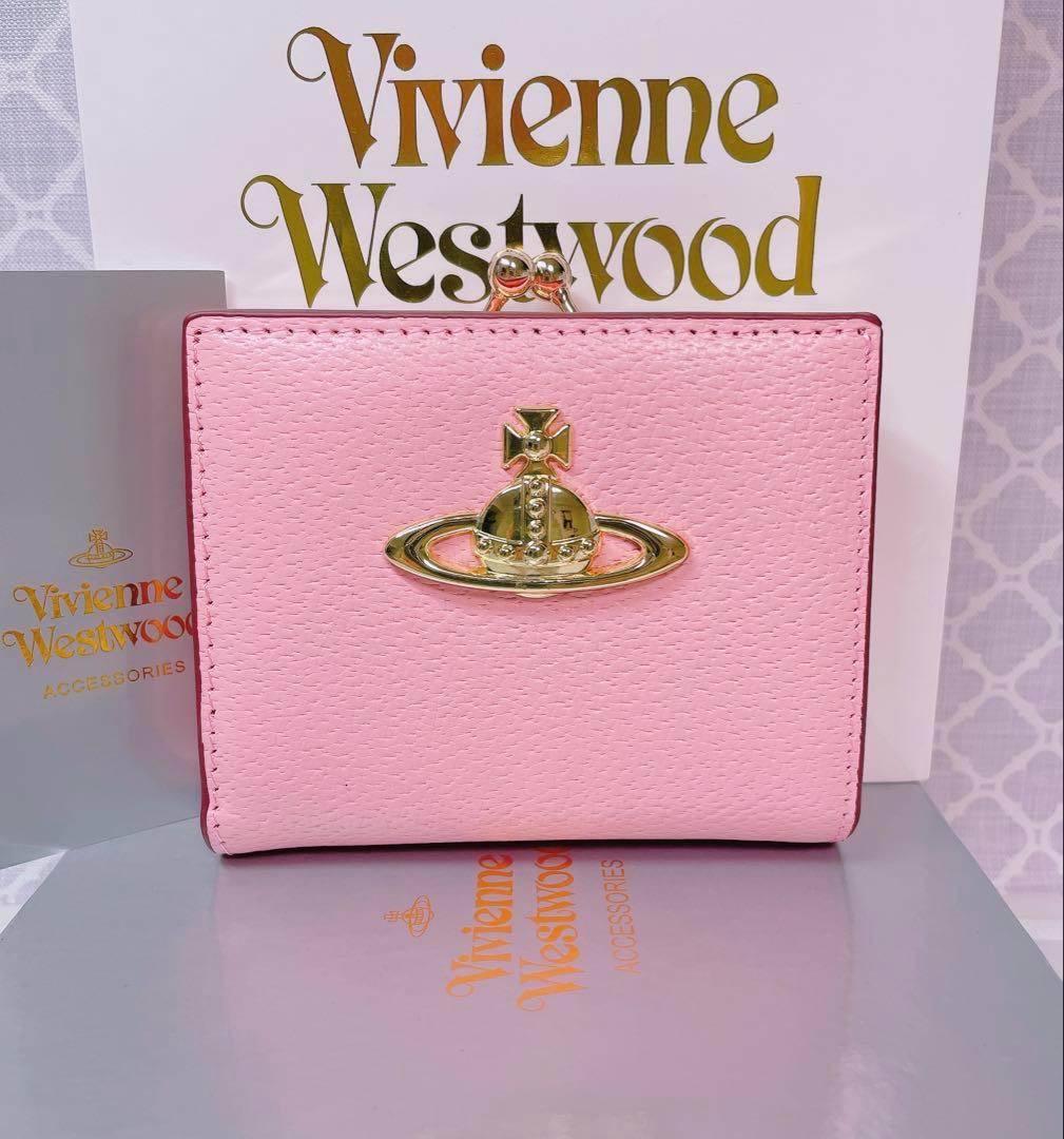 【可憐♡ショッパー付】新品 Vivienne Westwood 二折財布 ピンク
