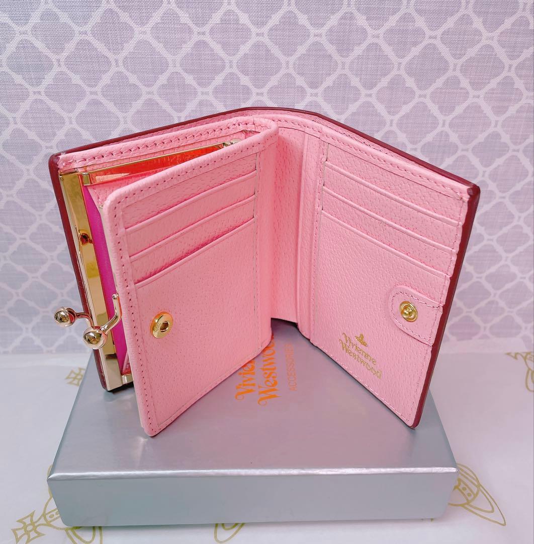 【可憐♡ショッパー付】新品 Vivienne Westwood 二折財布 ピンク
