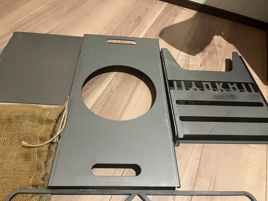 【未使用】YOKA 焚き火台 メタルグリル 収納バッグ付き