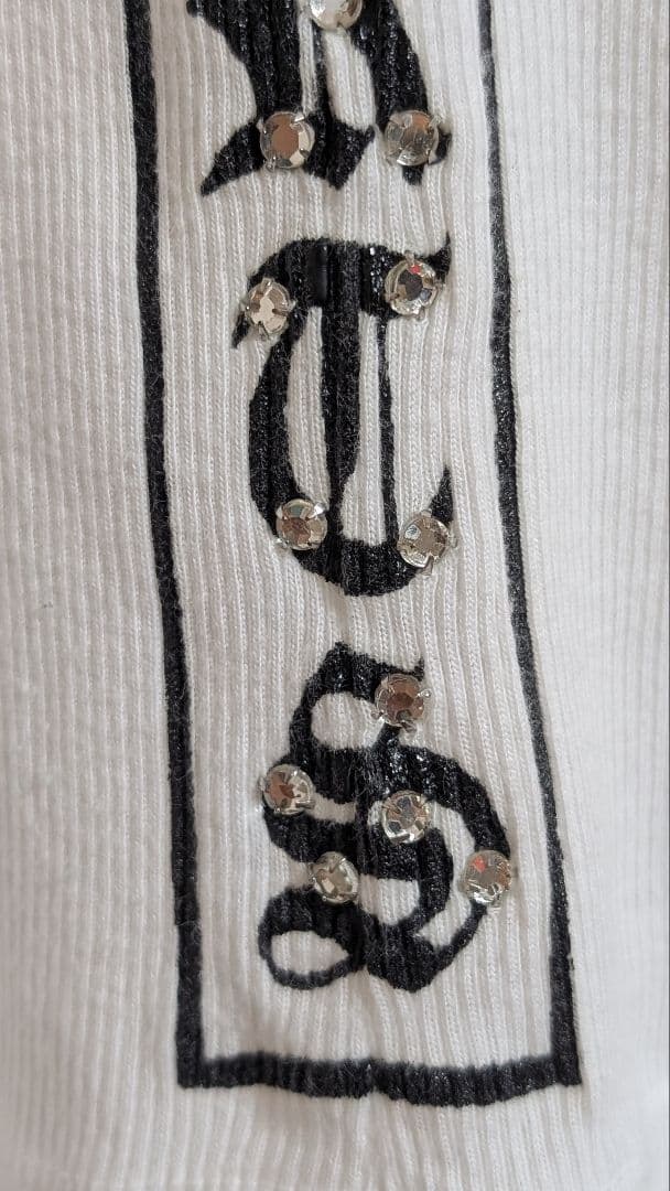 クロムハーツ　タンクトップ　ホワイト　ラインストーンChrome Hearts