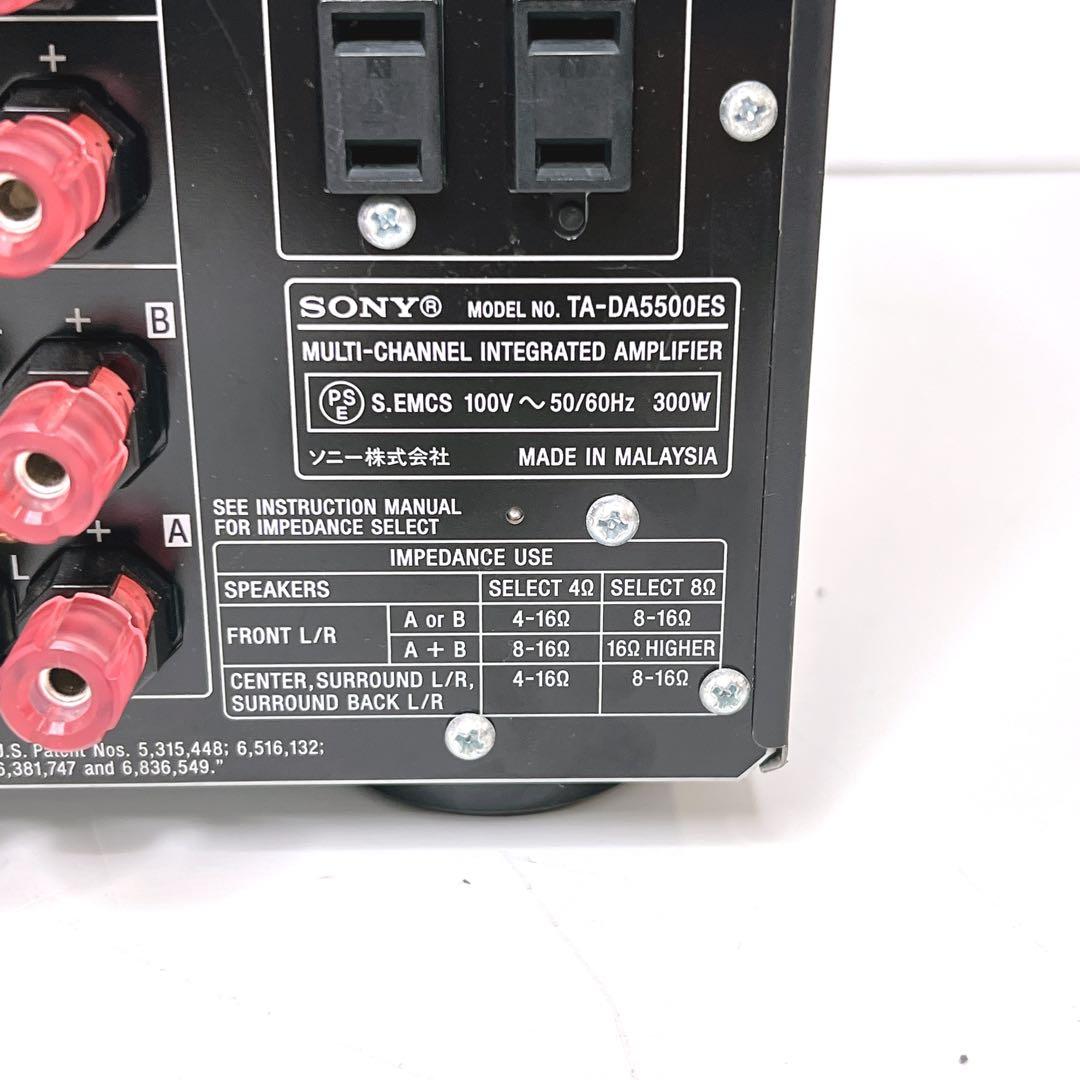 【極美品・動作品】 SONY TA-DA5500ES AVアンプ　リモコン付き