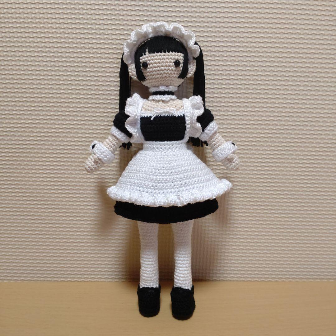 メイド服の女の子 きせかえあみぐるみ人形 ハンドメイド セット
