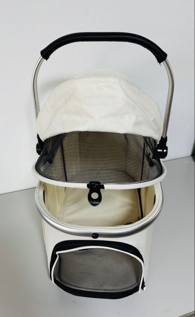 値下げ　送料無料！美品 ペットカート smooca mini《ホワイト》