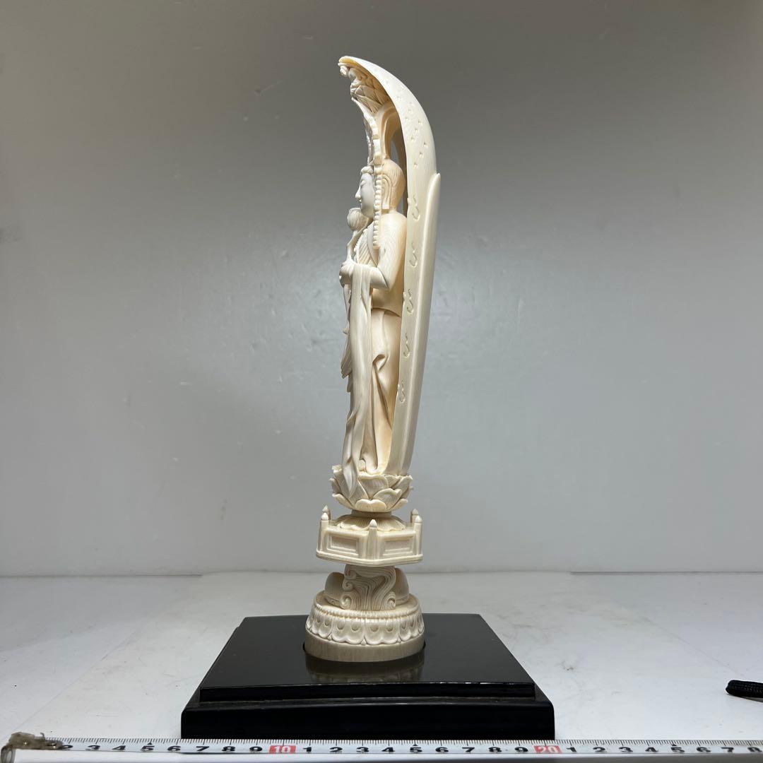 古龍在銘　聖観音像　631g トエトサ　東な7-1221☆2F