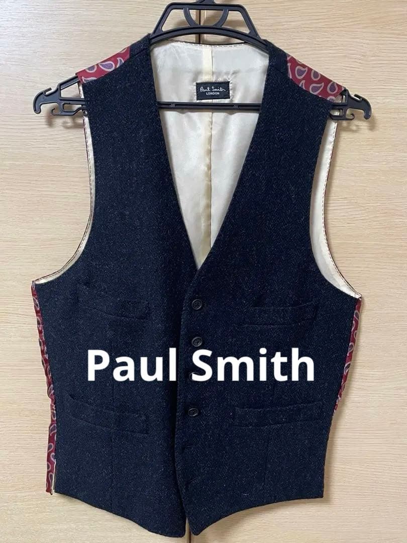 日本製　ポールスミス　アンゴラ　ベスト