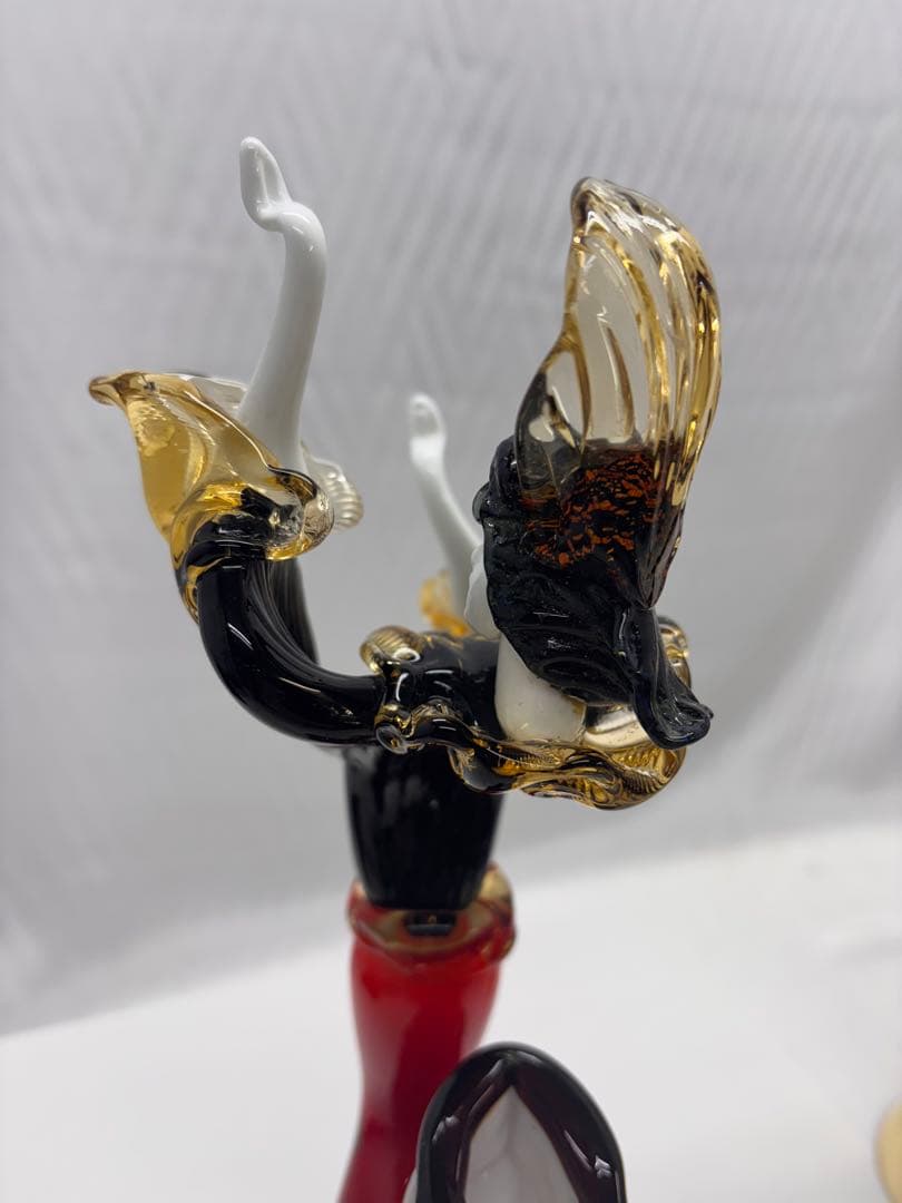 ベネチアンガラス　人形　フラメンコダンサー 置物　工芸品　硝子細工