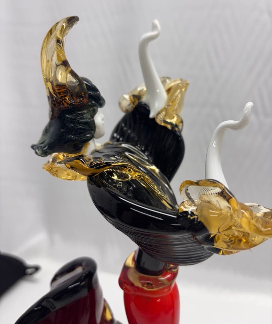 ベネチアンガラス　人形　フラメンコダンサー 置物　工芸品　硝子細工