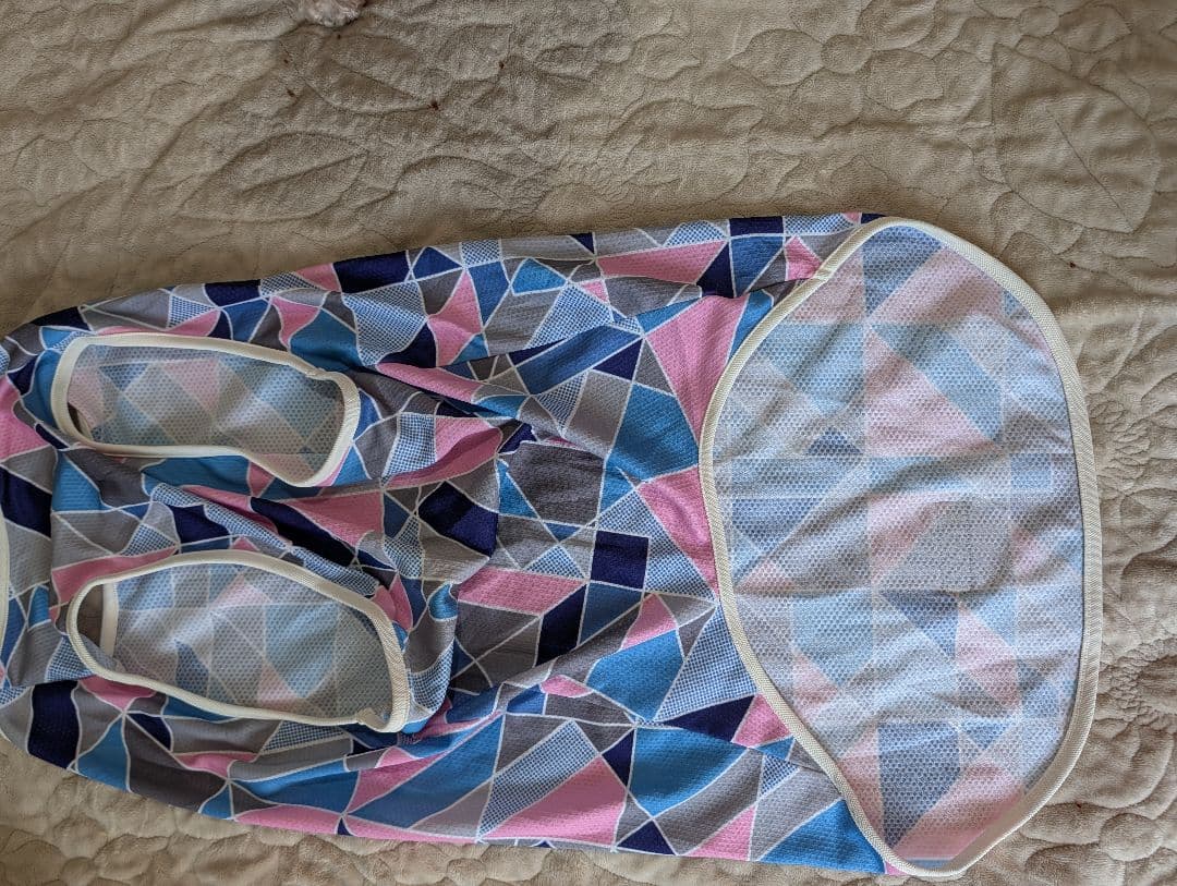 ALPHAICON 幾何学模様 メッシュ犬服 1XL サマークーリングタンク