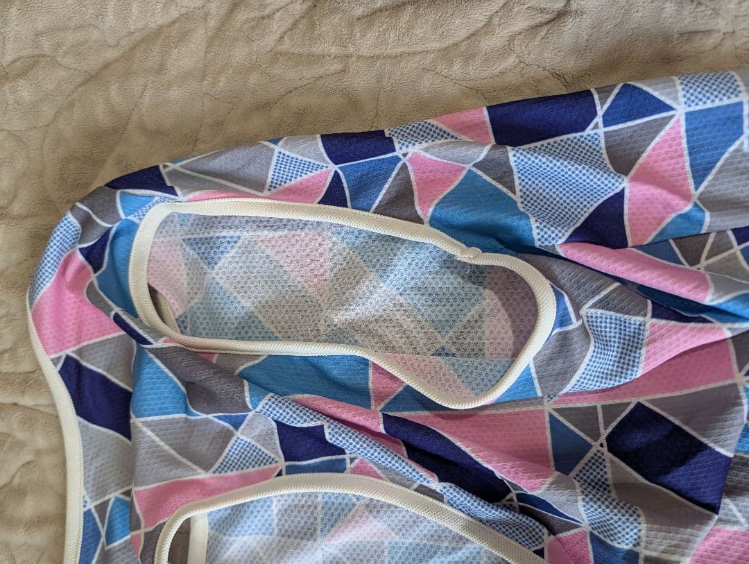 ALPHAICON 幾何学模様 メッシュ犬服 1XL サマークーリングタンク