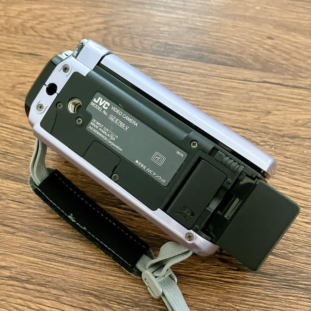 JVC Everio GZ-E765-V デジタルビデオカメラ　動作品　PC転送