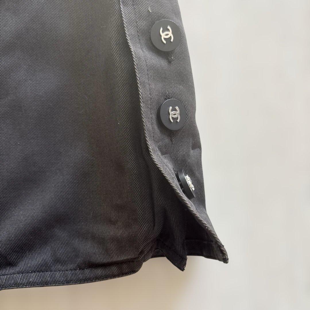 シャネル ロゴボタン タイトスカート