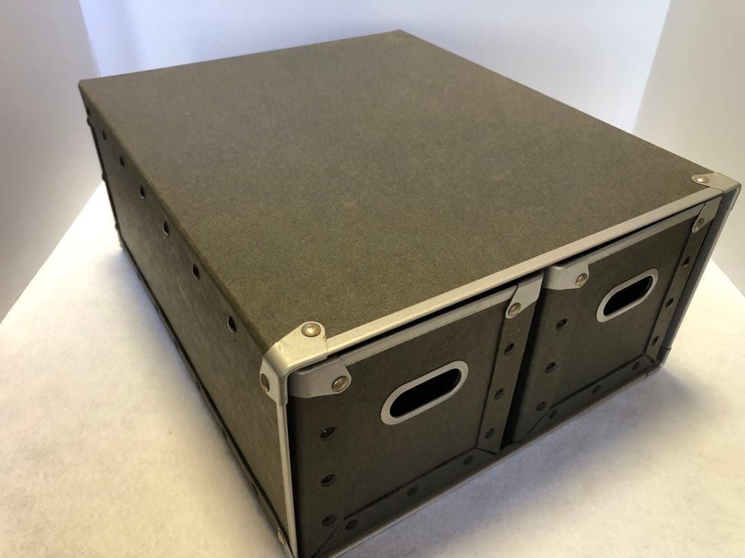 無印良品 硬質パルプボックス 3個セット 引出式 CD収納 深型