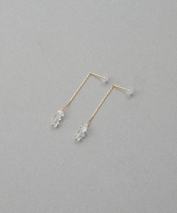 【未開封・ギフト仕様】ete [シャンデリア] K18YG クォーツ ピアス