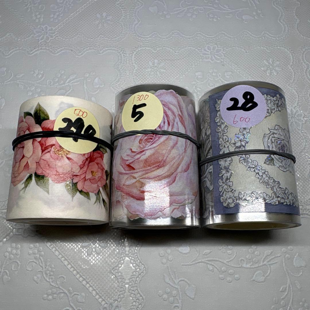 【１０】 海外 マステ 中古巻 PET マスキング テープ