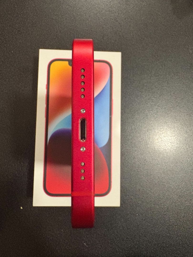 Apple iPhone14 256GB レッド ピン付き