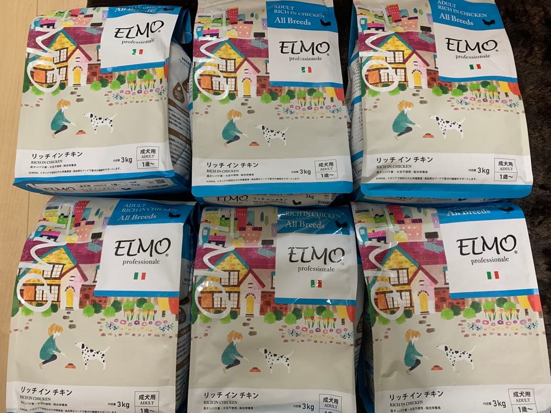 ELMO ドッグフード　リッチインチキン　3kg×6袋 未開封