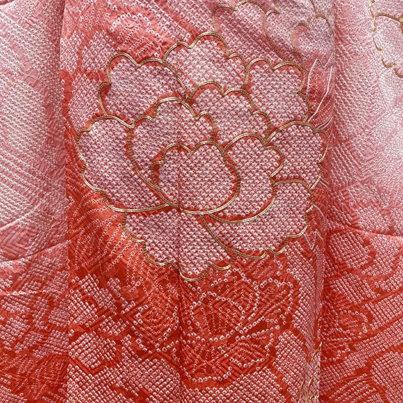 502aj16◎振袖＆袋帯 きものやまと 総絞り 成人式 結婚式 十三参り◎美品