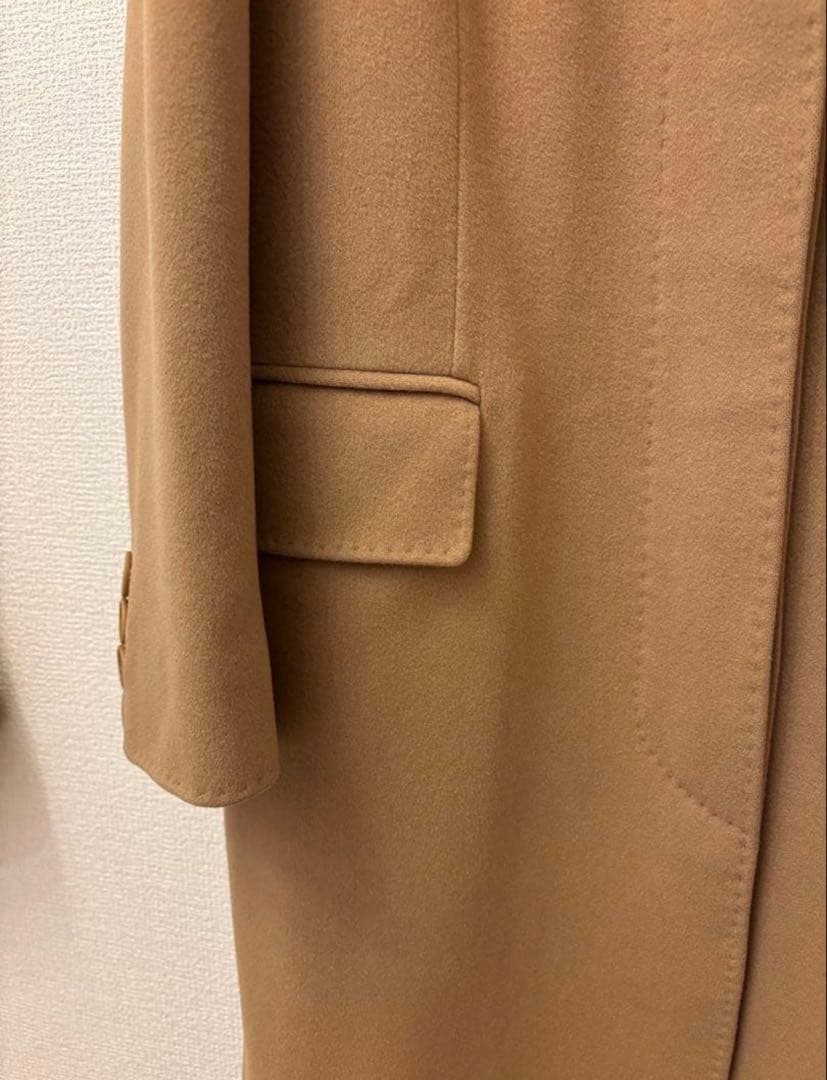 極美品 Max Mara ベージュ チェスターコート 40