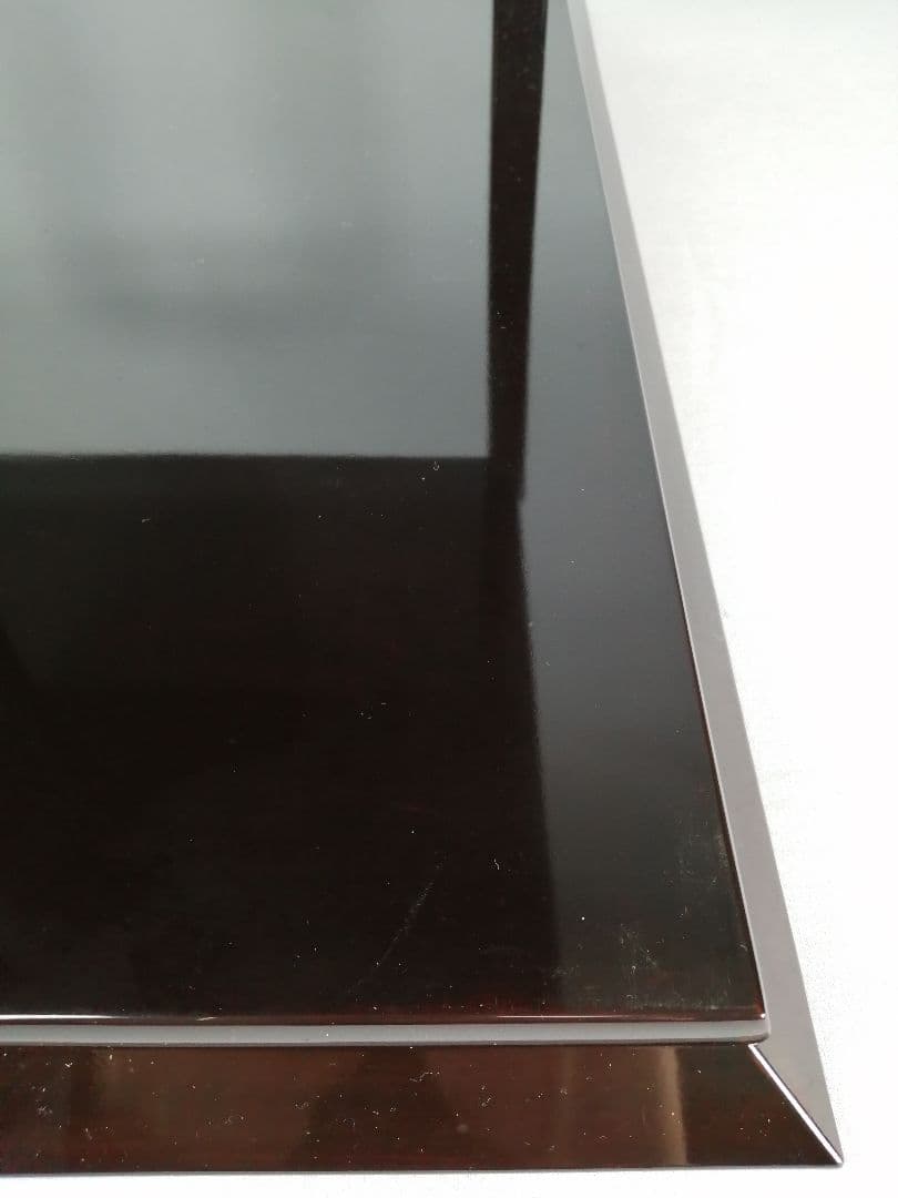 【茶道具】塗師長完作　直斎好み矢筈棚　武者小路千家　官休庵　茶棚　棚542