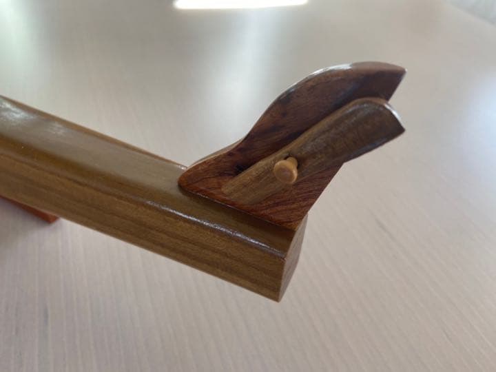 レトロな 木製オブジェ  ヘリコプター