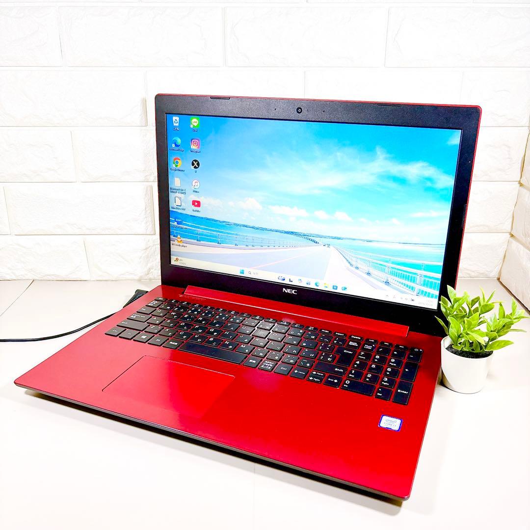 美品！✨快適SSD メモリ8GB カメラ付き 第7世代 ノートパソコン NEC